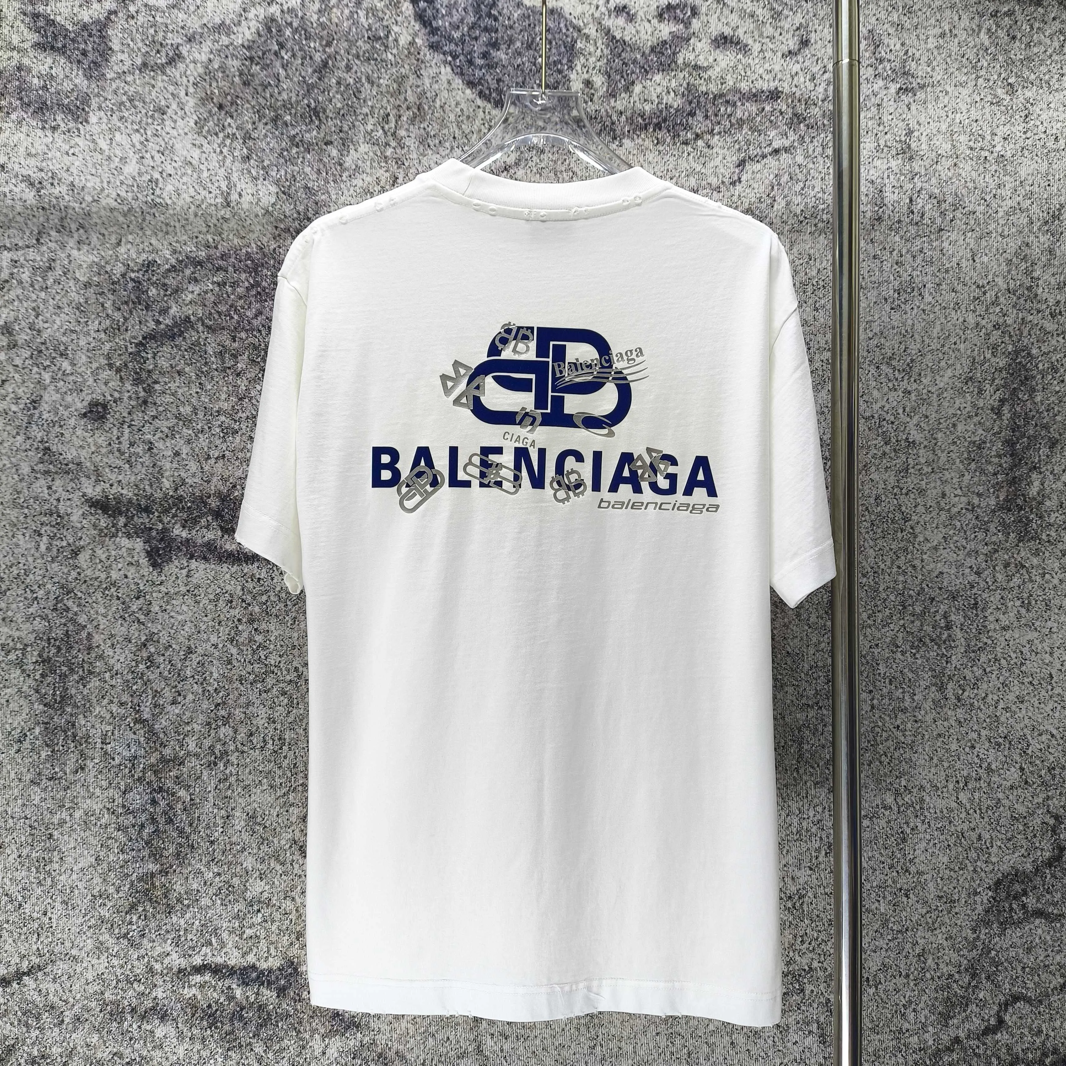 BAL* 2026 New Arrival 320g logo t Same Style Size S M L XL XXL Black White Gray